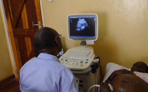 Eine Ultraschall-Untersuchung